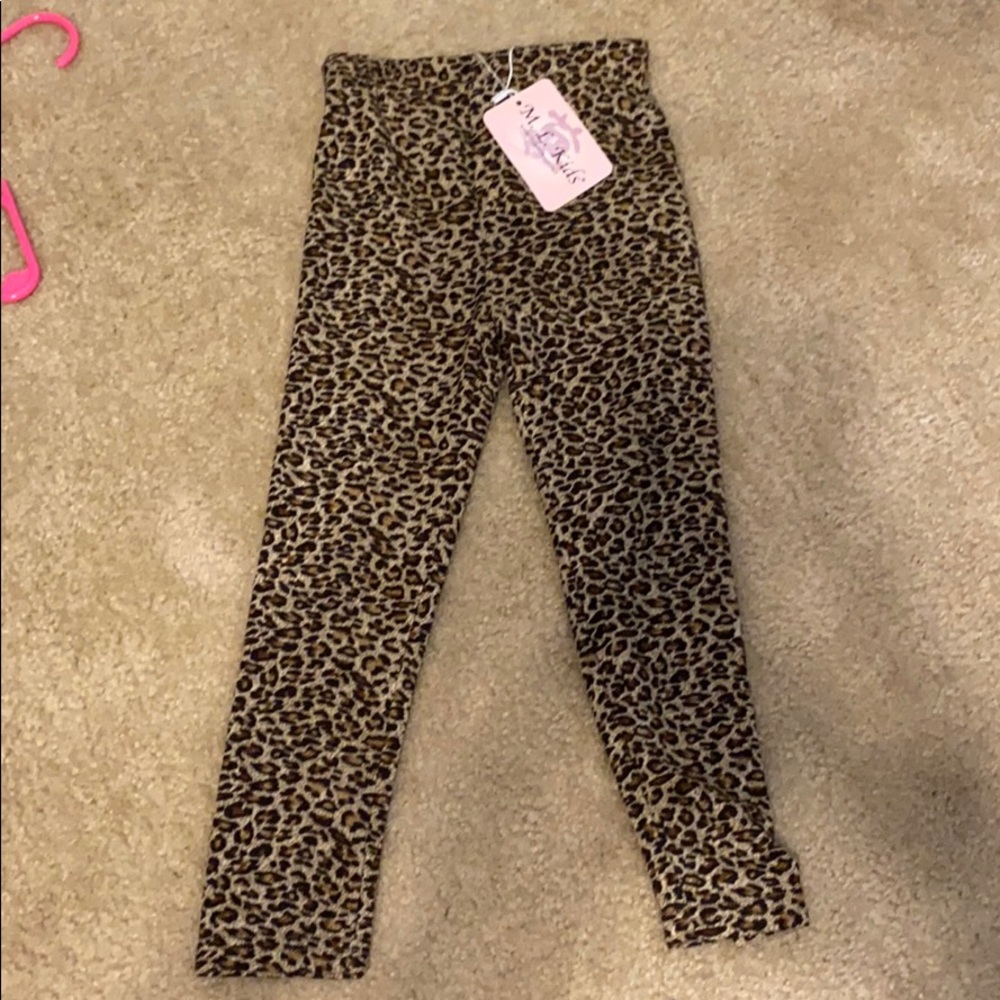 Leopard print tights Size 5
